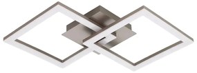 Plafoniera LED Huerta argento IP20 bianco naturale EGLO