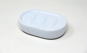 Porta sapone da appoggio in ceramica bianco Sidney