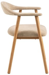 Sedia da pranzo beige/di colore naturale Addi – Actona