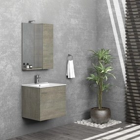 Kamalu - mobile bagno da 60 cm con anta bt-60