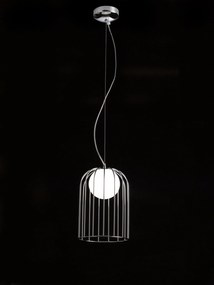 1-light suspension lamp - 1093 - Kluvì - Selene illuminazione Rame galvanico