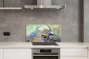 Pannello paraschizzi cucina Baby (culla) - Gustav Klimt 100x50 cm