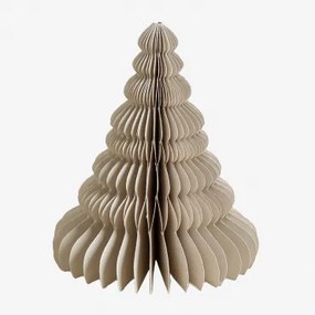 Confezione da 3 alberi di Natale in carta Noelle Beige Lino & ↑15 - Sklum