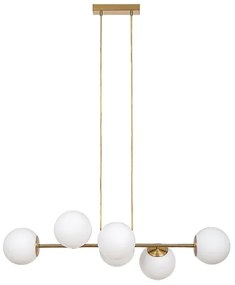 Rabalux 72249 - Lampadario a sospensione con filo KIARA 6xE27/35W/230V oro