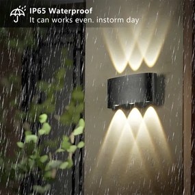 Brilagi - Applique LED da esterno FLAREBOX LED/6W/230V nero IP65