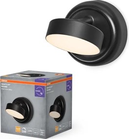 Osram - Lampada da parete ricaricabile dimmerabile NIGHTLUX LED/1,8W/5V nera