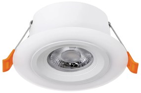 Faretto Ad Incasso Contemporaneo Calonge Policarbonato Bianco Led 4,8W