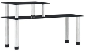 Mensola Da Cucina Nera 45x16x26 Cm İn Vetro Temperato /