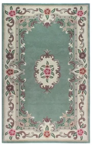 Tappeto in lana verde 75x150 cm Aubusson - Flair Rugs