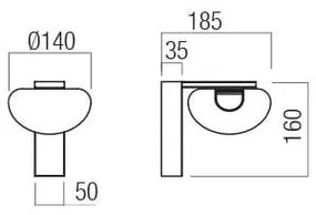 Redo 01-3241 - Applique a LED SINCLAIR LED/6,5W/230V CRI 93 IP21 oro