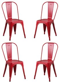 AGATHA - sedia industrial set da 4