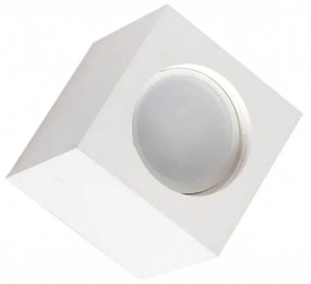 Applique da Soffitto in Gesso Pitturabile 70x70x70mm, 1xGU10 Materiale Gesso