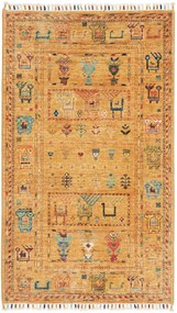 Samarkand Tappeto orientale 80 x 130 Giallo (Pakistan) Annodato A Mano
