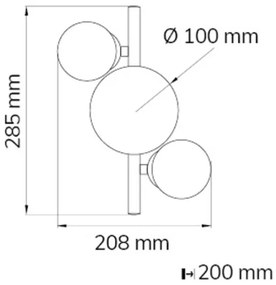 Wofi 4014.03.14.9000 - Applique a LED VILLA 3xG9/3W/230V