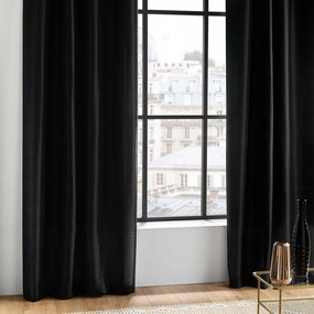 Tenda nera in microsatinato 140x240 cm Shana – douceur d'intérieur