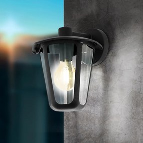 Applique Contemporanea Da Esterno Monreale 1 Luce Alluminio Fuso Nero