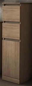 Colonna per mobile bagno Elise BADEN HAUS 2 cassetti 1 anta P 33.5 x L 30 x H 112 cm rovere