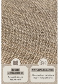 Tappeto beige in iuta 120x170 cm Bouclé – Hanse Home
