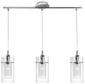 Searchlight 3303-3CC - Lampadario a sospensione con filo DUO 3xE14/60W/230V cromo lucido