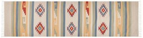 Tappeto kilim cotone multicolore 80 x 300 cm APARAN Beliani
