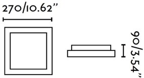 FARO 62968 - Plafoniera TOLA 1 1xE27/20W/230V