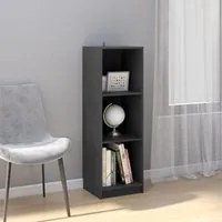 Libreria/Divisorio Grigio 36x33x110 cm Legno Massello di Pino cod mxl 13756