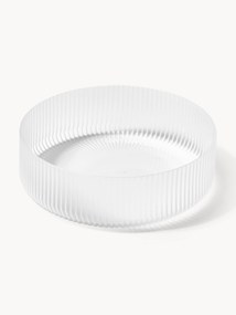 Set di 4 ciotole da portata in vetro soffiato con struttura millerighe Ripple
