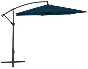 Vidaxl Ombrellone A Sbalzo Da Giardino 3 M Blu /