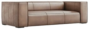 Divano in pelle marrone chiaro 227 cm Madame - Windsor &amp; Co Sofas