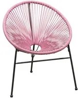 Set Due Poltrone Arki Rattan Rosa Casacollection