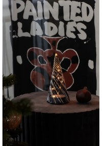 Decorazione luminosa nera con alimentazione a batteria ø 9,5 cm Vilma Tree – Sirius