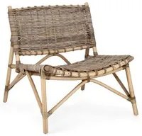 Sedia 68,5x75,5x75 cm Tarifa in Rattan