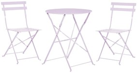 Set da balcone acciaio viola FIORI Beliani