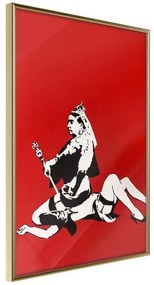 Poster  Banksy: Queen Victoria  Cornice Quadri Cornice d'oro, Larghezza x Altezza Home decor 20x30