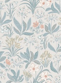 Sandberg Carta da parati Huset i Solen - Folklore Blue