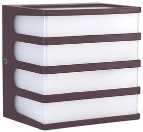 Applique a LED da esterno LED/8W/230V IP65 4000K marrone