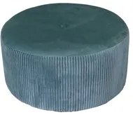 Pouf Tondo 56xh28 cm in Velluto Verde Salvia