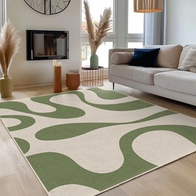 Tappeto verde lavabile 60x100 cm Matcha Latte – Mila Home