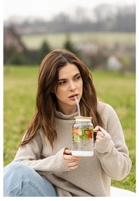 Barattolo con cannuccia 600 ml Fuori – Vialli Design