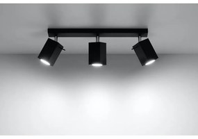 Plafoniera Orientabile MERIDA 3 Black da soffitto e parete Colore del corpo Nero