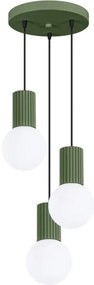 Sollux SL.1725 - Lampadario a sospensione con filo HALO 3xG9/8W/230V diametro 25 cm verde