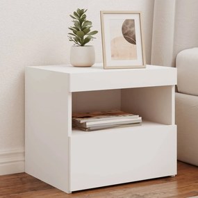 Comodino Con Luci Led Bianco 50x40x45 Cm /