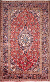 Kashan Tappeto 200 x 330 Rosso (Iran) Annodato A Mano