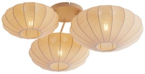 Plafoniera Japandi beige a 3 luci - Multi Bida