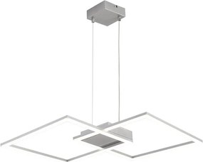 Lampadario LED design Kira grigio, luce con 3 temperature di colore 5400 lumen