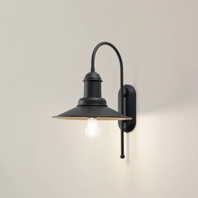 ROYALTECH Applique Lorato, nero, altezza 48 cm, metallo, E27