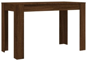 Tavolo da Pranzo Rovere Marrone 120x60x76 cm Legno Multistrato