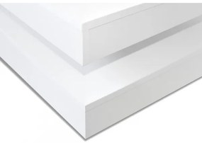 Tavolino NENANI 34x70 cm bianco/quercia wotan