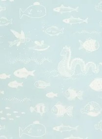 Majvillan Tapete The Big Blue - Dusty Blue/ Cream White
