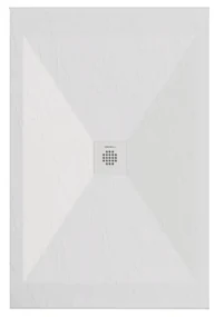 Piatto Doccia 80x80 Effetto Pietra Duplach "Sorty" Bianco